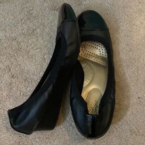 Dexflex Comfort 1inch Black Wedges 7.5